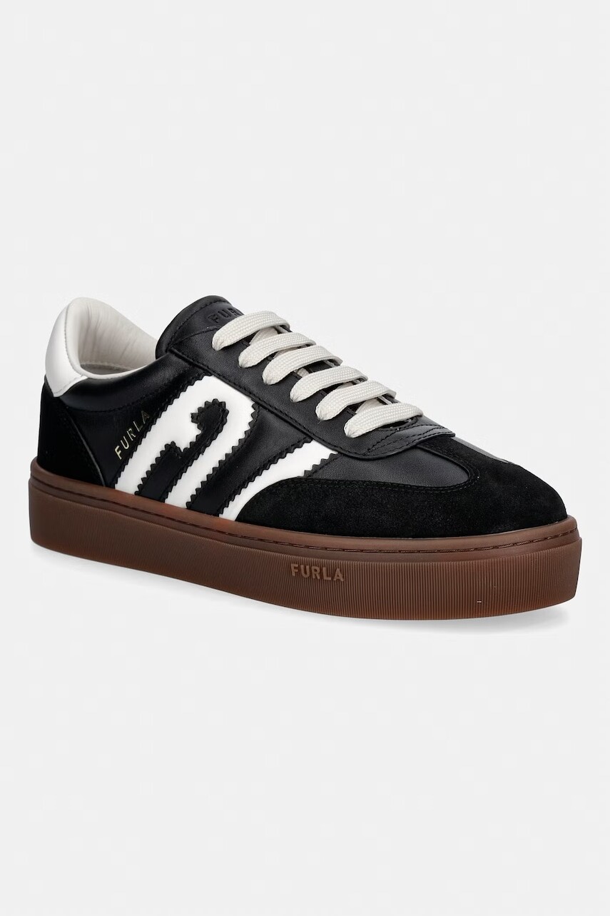 Furla Allegra Lace-Up sneakers dámske kožené