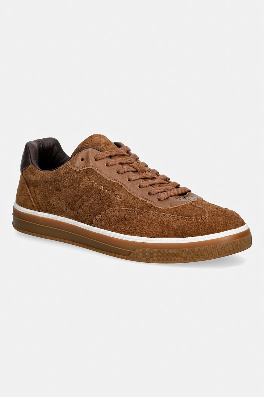 Tommy Hilfiger TH LO LUX SUEDE LEATHER MIX sneakers pánske semišové