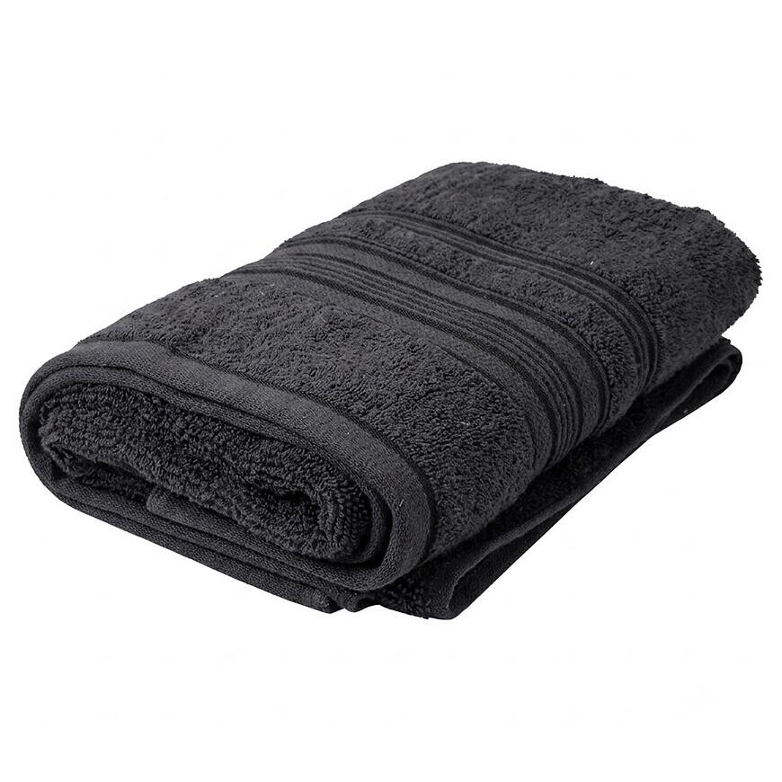 Viskózový uterák Fancy 50x100 cm Čierna