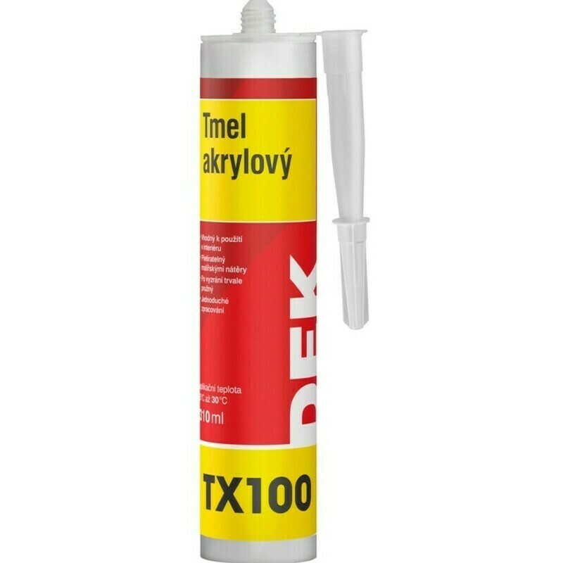 Tmel akrylový DEK TX100 310 ml biely