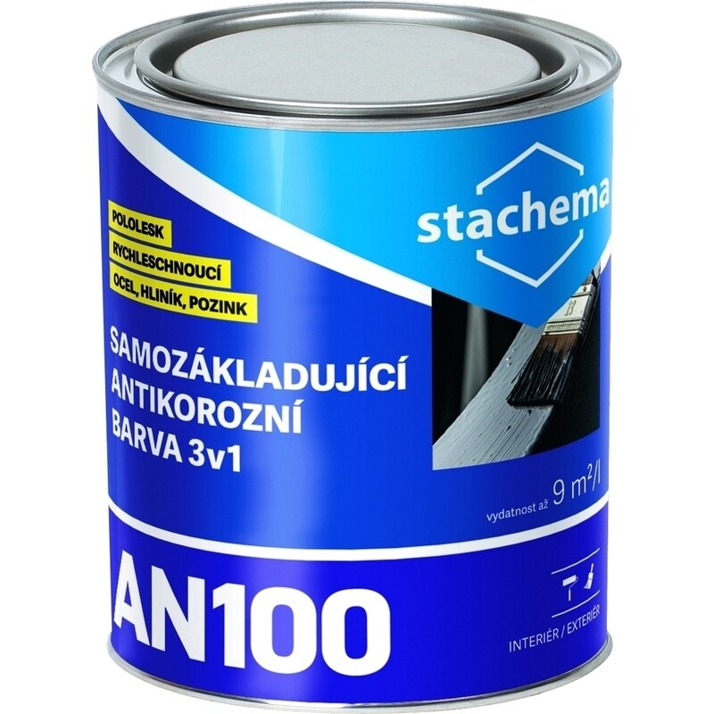 Náter antikorózny Stachema AN100 3v1 3 l RAL 3000