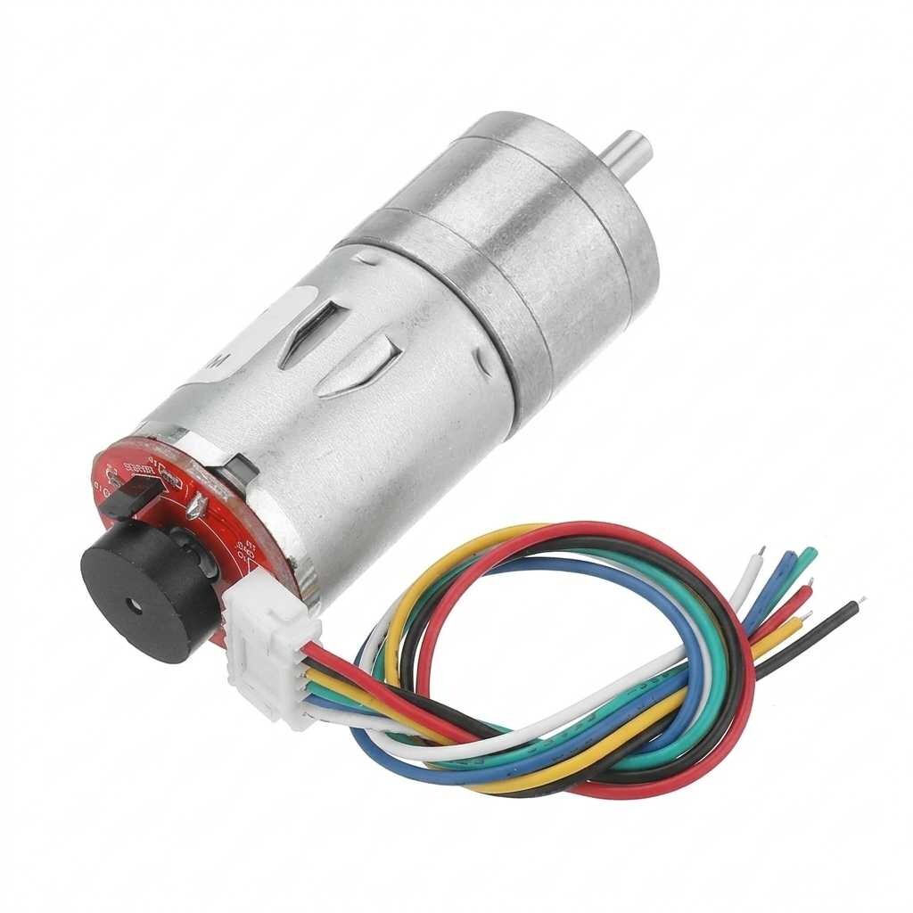 Motor s převodovkou a rotačním encoderem GA25-370 12V 130RPM