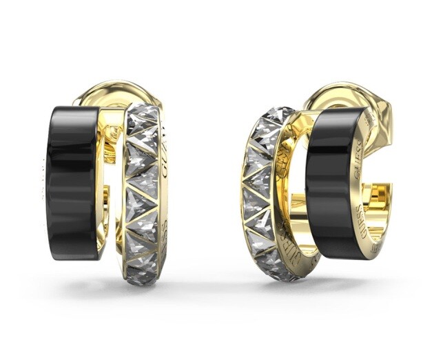 Guess Štýlové rozdvojené náušnice Trinity JUBE04572JWYGBKT-U
