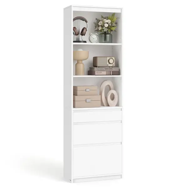 Knihovna Vasagle Kain 57 cm bílá