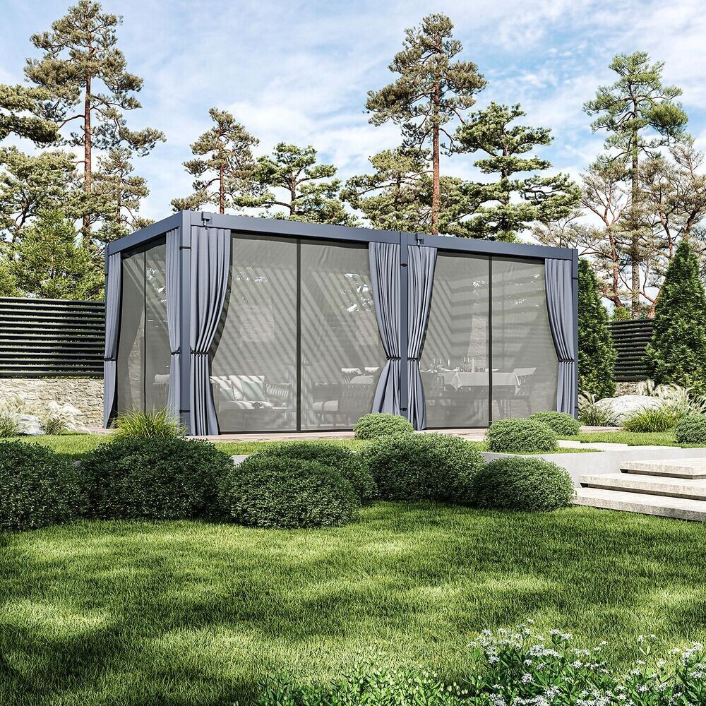 Set závesov a moskytiér pre pergolu ECO 6x3 Rojaplast