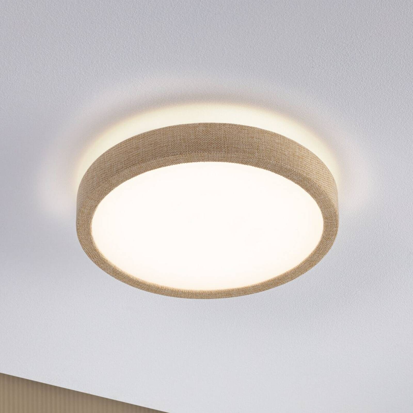 LED panel Paulmann Cosara, Ø 30 cm, béžový, IP44, 3000 K