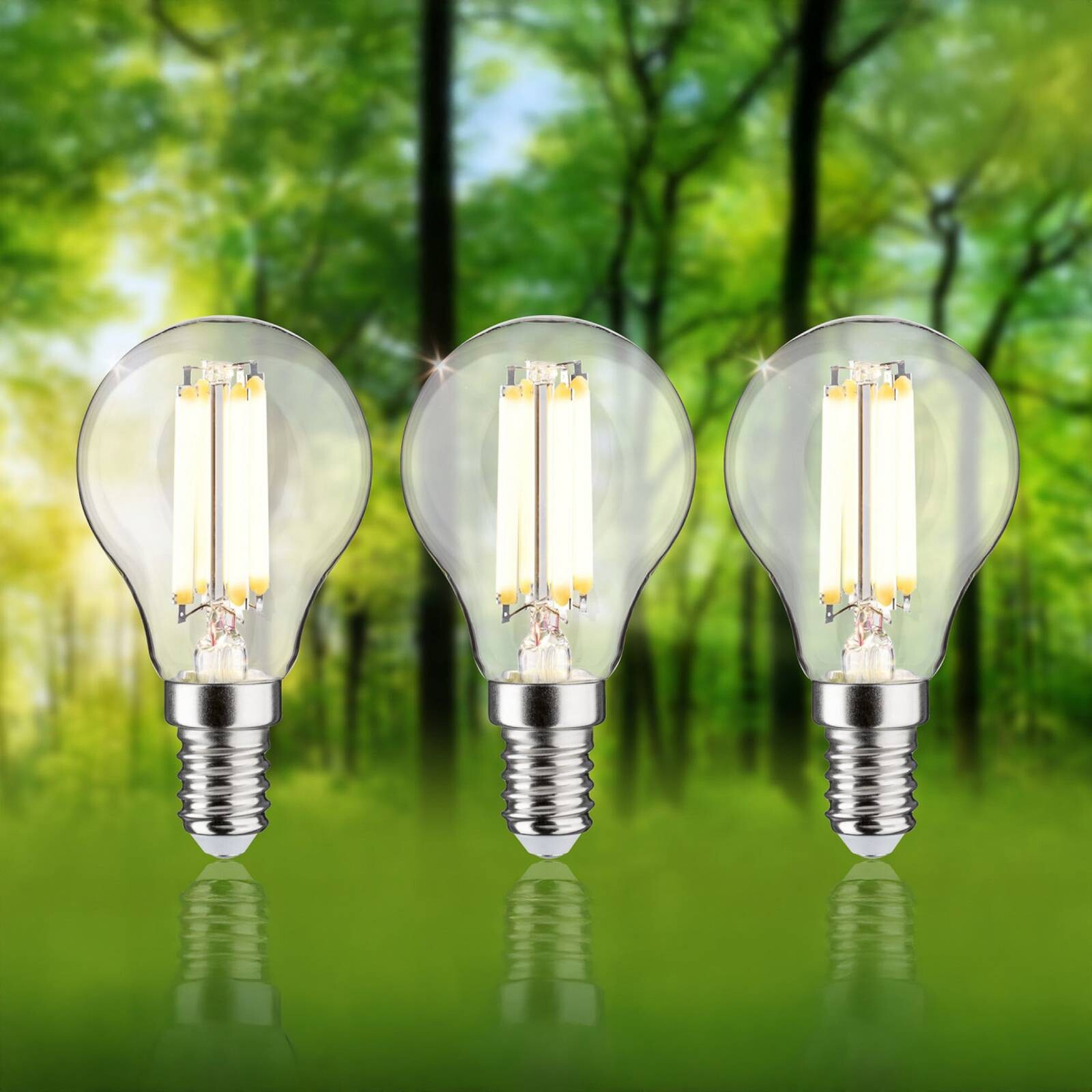 Paulmann Eco-Line LED kvapky E14, sada 3 ks, 2,5 W, 3000 K, 525 lm