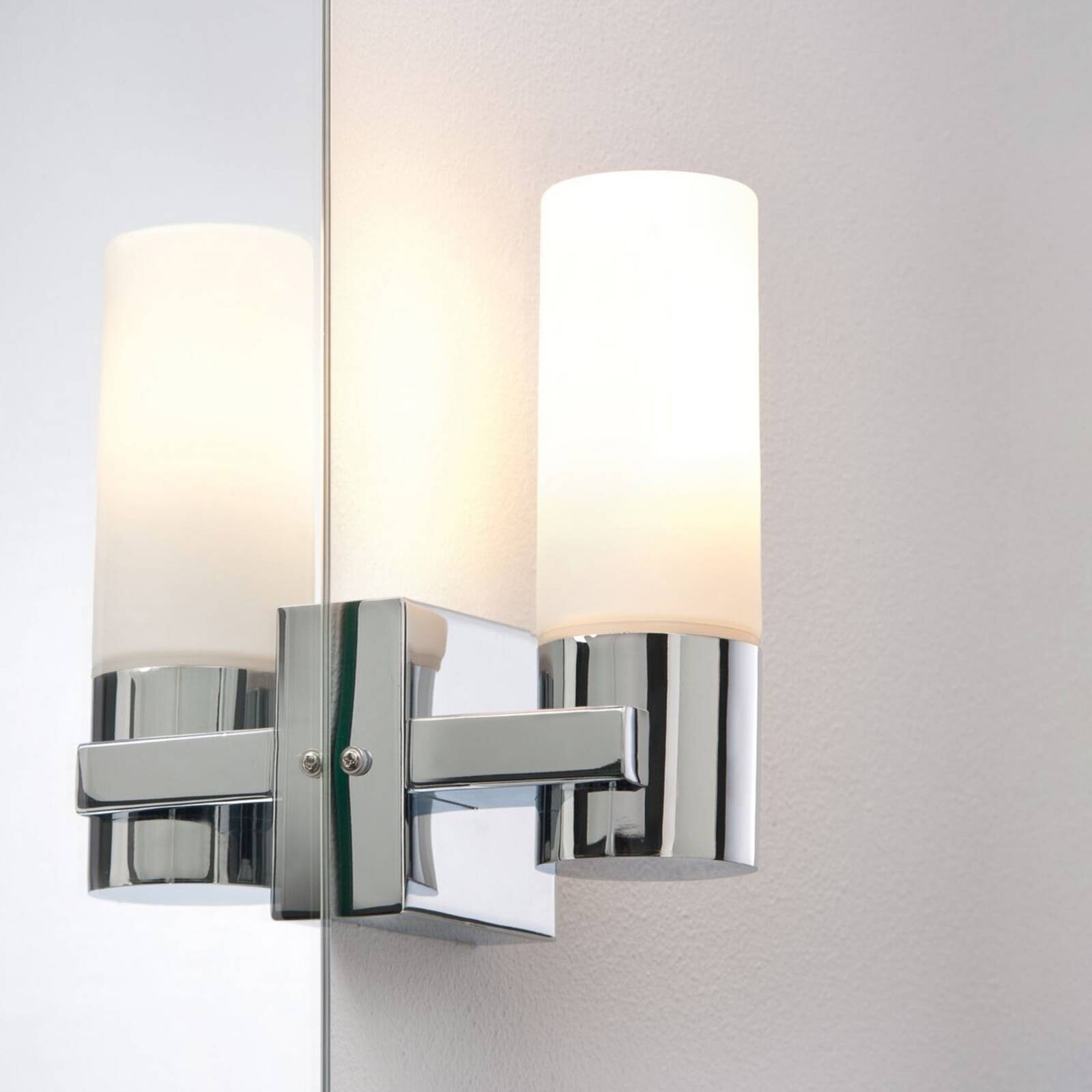 LED-zrkadlo svetlo Paulmann Gemini, chrómová, sada 2 ks, stmievateľné, IP44