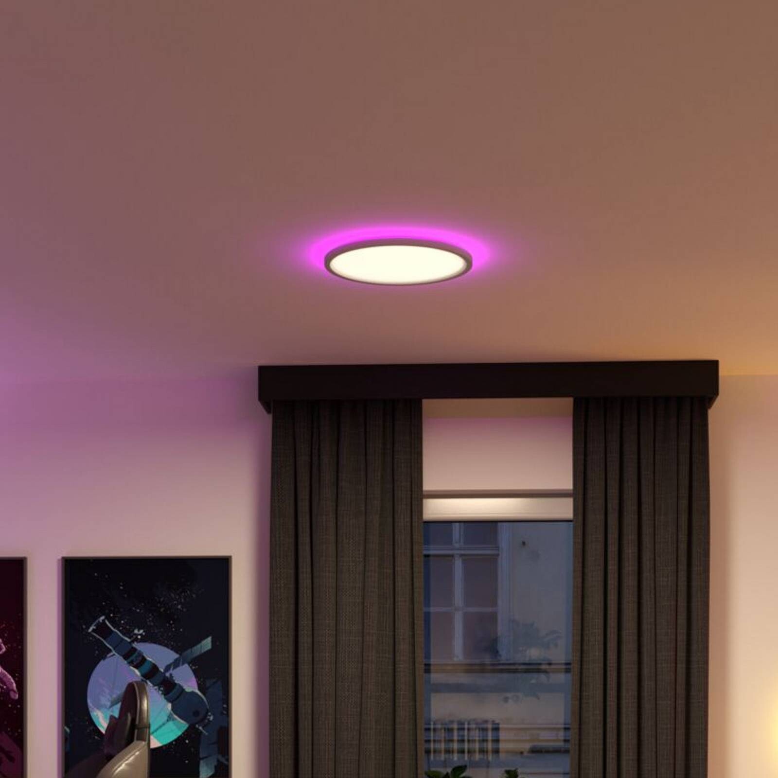 LED panel Paulmann Atria Shine, Ø 40 cm, RGBW, biely, IP20, stmievateľné