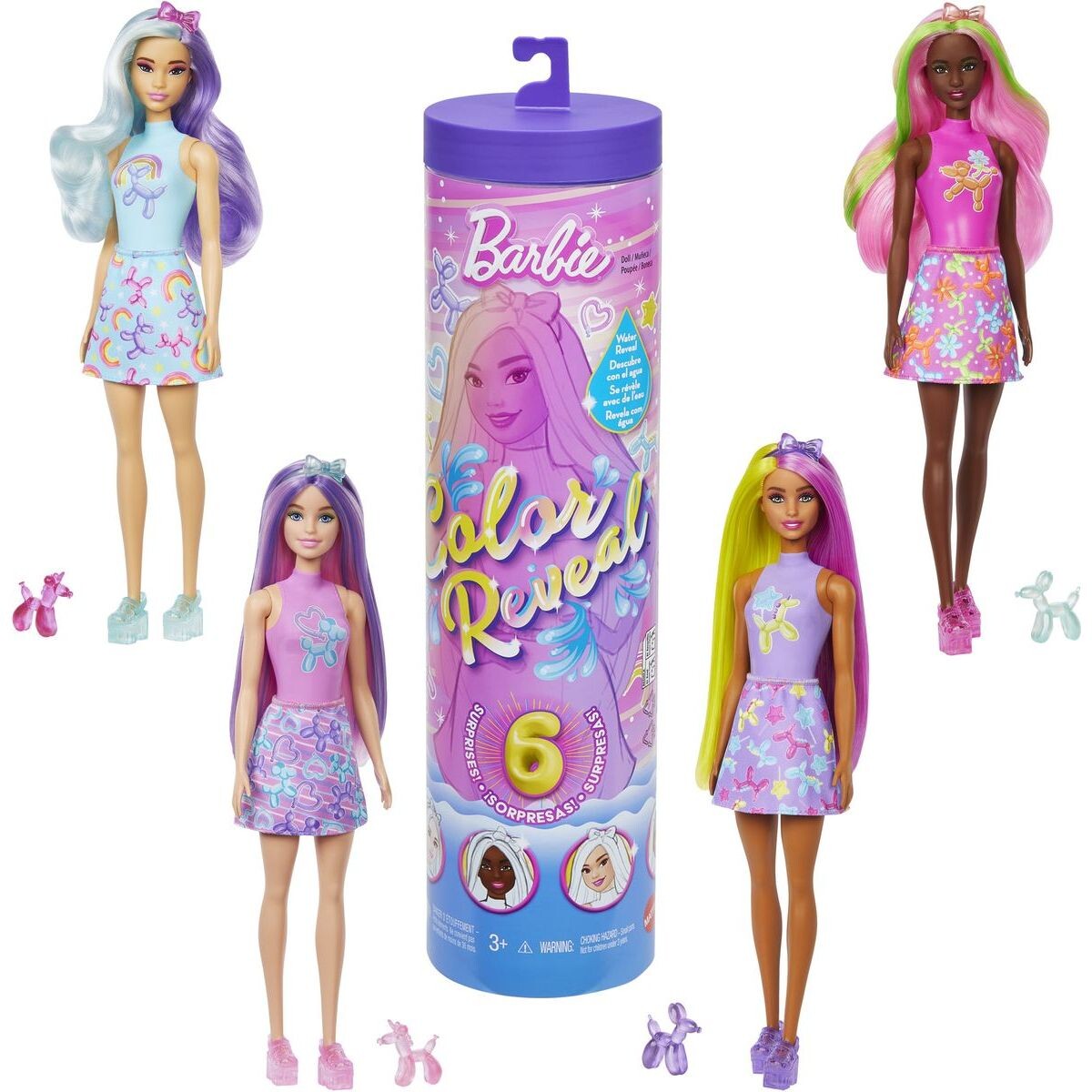 Mattel Barbie Color reveal Balónkové zvieratká