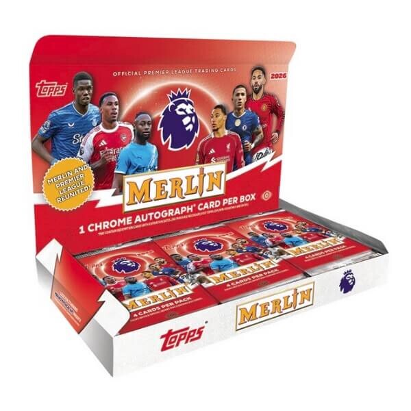 Topps Topps 2026 Merlin Premier League Hobby Box – futbalové kartičky