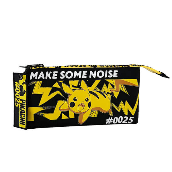 CyP Brands Pokémonský peračník s tromi vreckami - Pikachu #0025