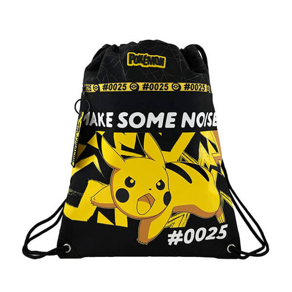 CyP Brands Pokémon športový vak/vrece na telocvik - Pikachu #0025