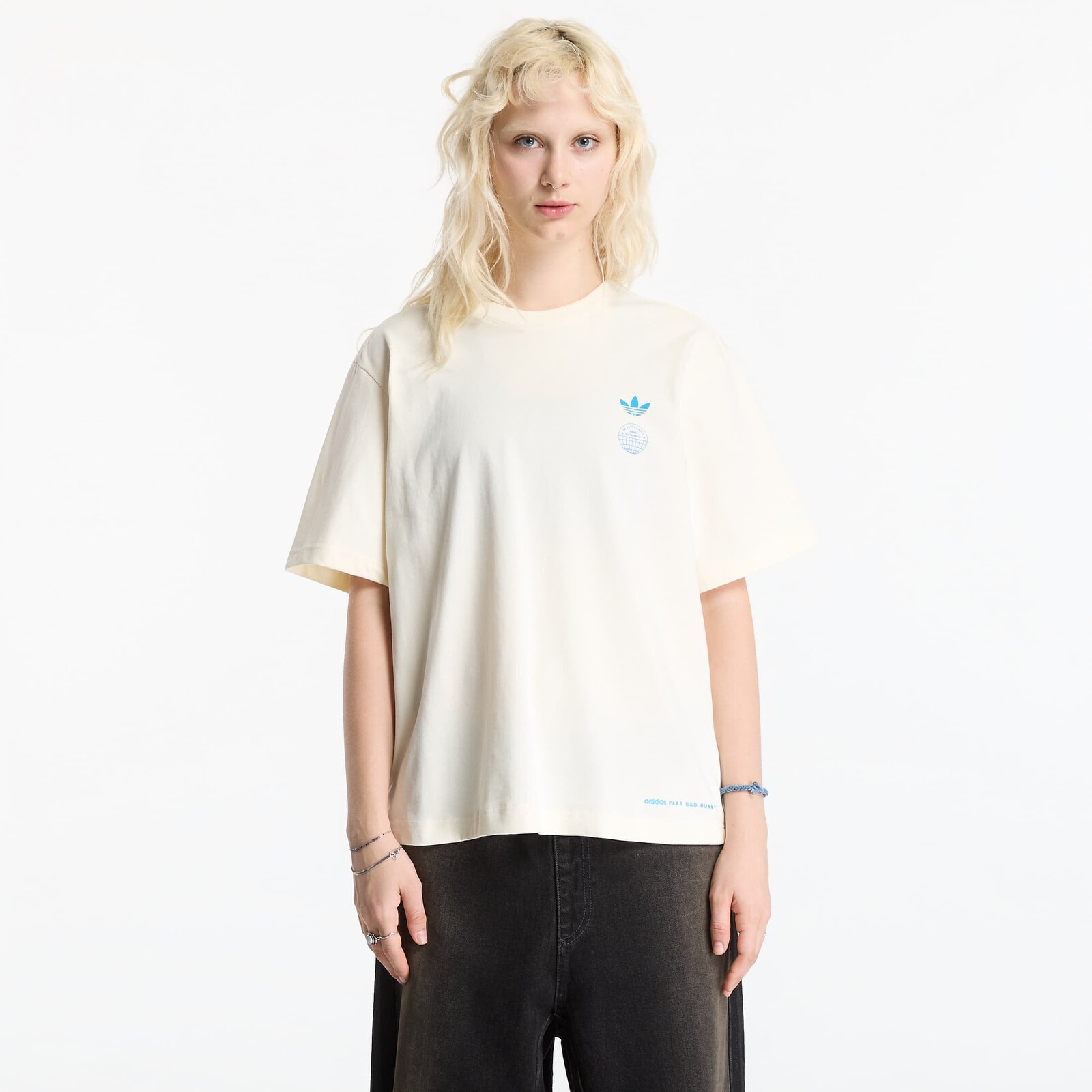 Tričko adidas Dtmf Bad Bunny Heavyweight Merch T-Shirt UNISEX Cream White M