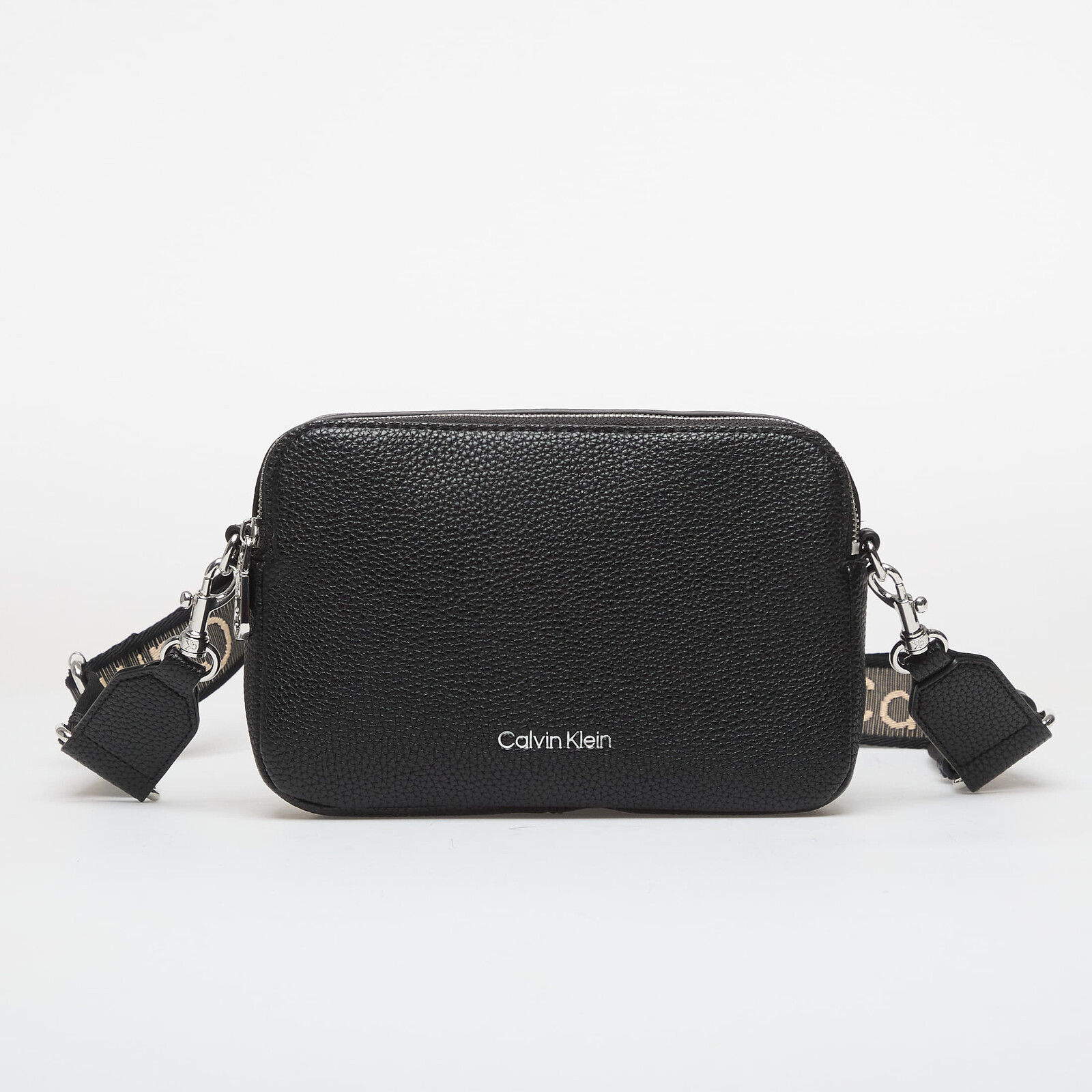 Kabelka Calvin Klein Webbing 2X Strap Camera Bag Black Universal