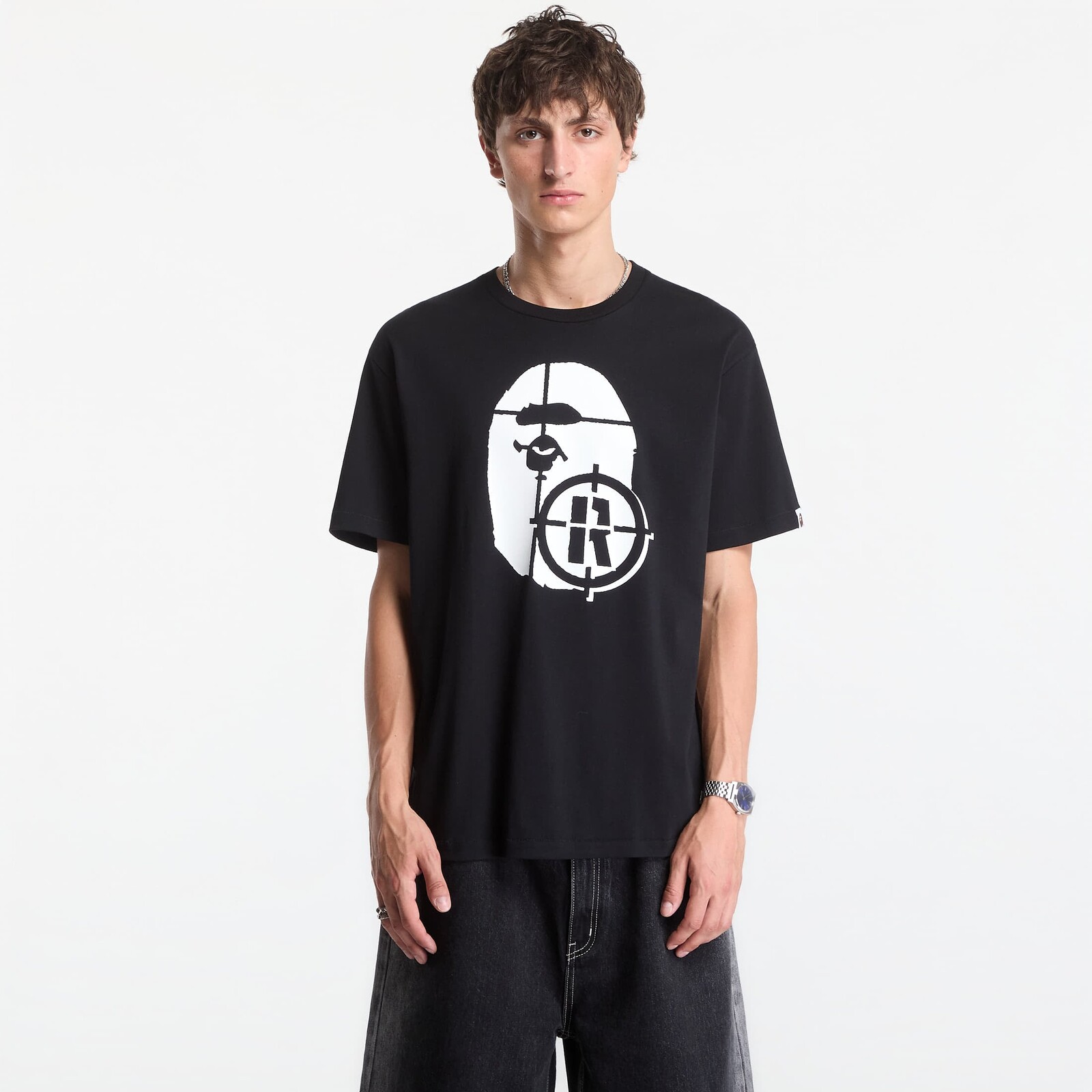Tričko A Bathing Ape Hunting Ape Head Tee UNISEX Black M