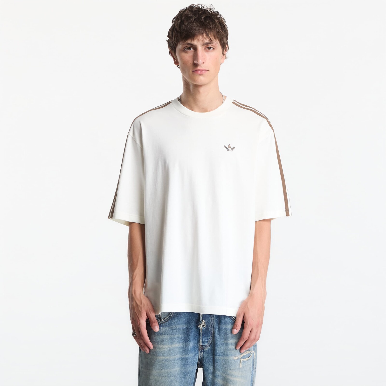 Tričko adidas Leo Infill T Off White XXL