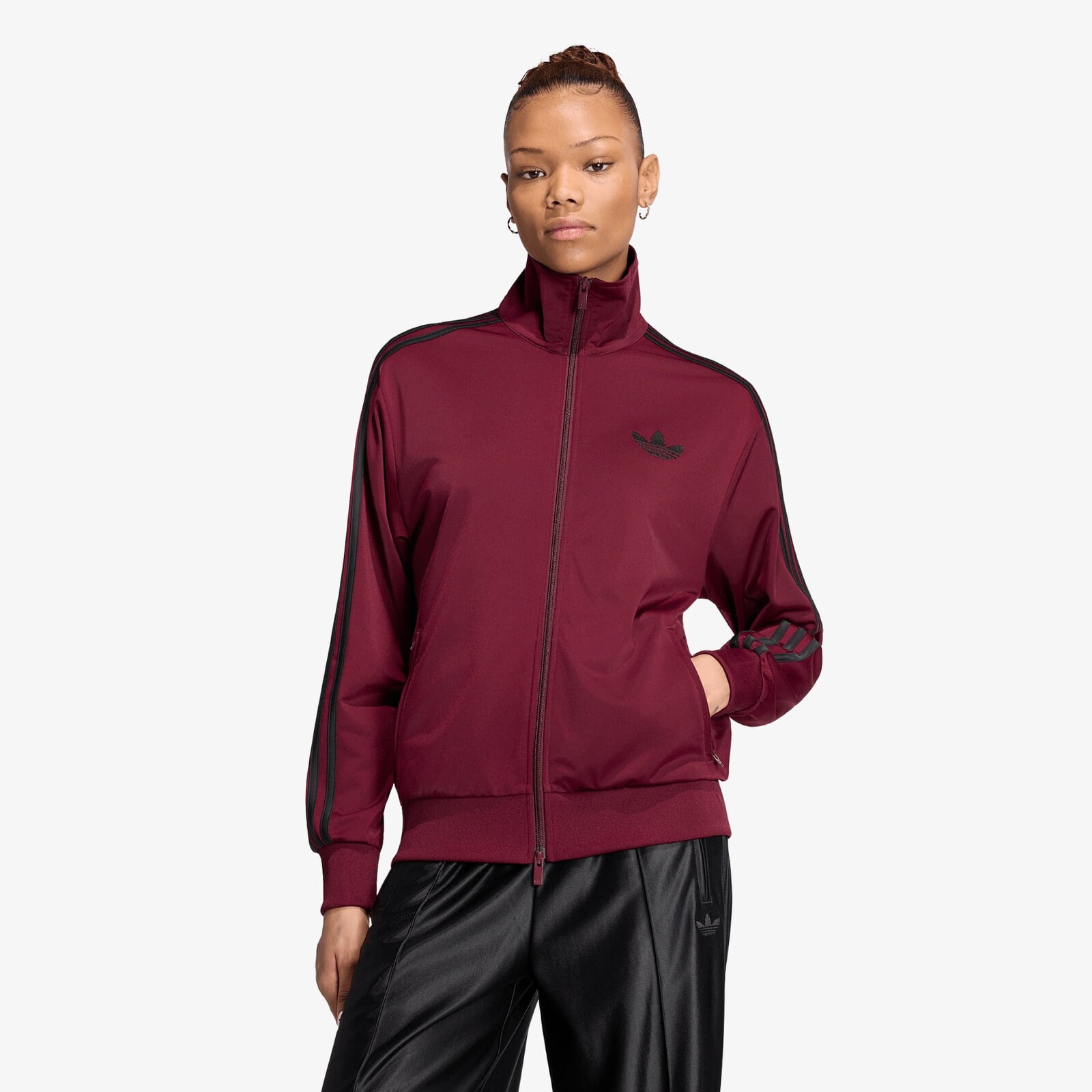 Bunda adidas Firebird Track Top Loose Maroon/ Black S