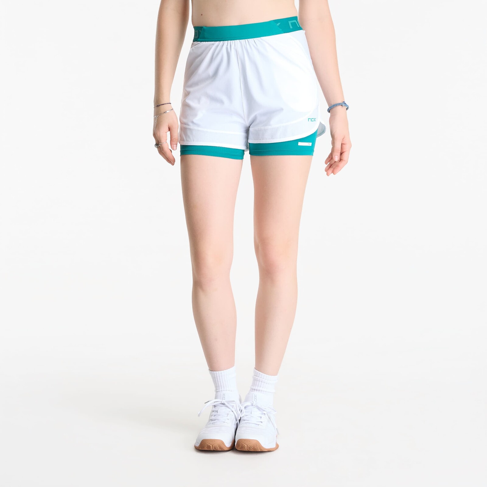 Šortky Nox Pro Shorts White/ Ivy Green L