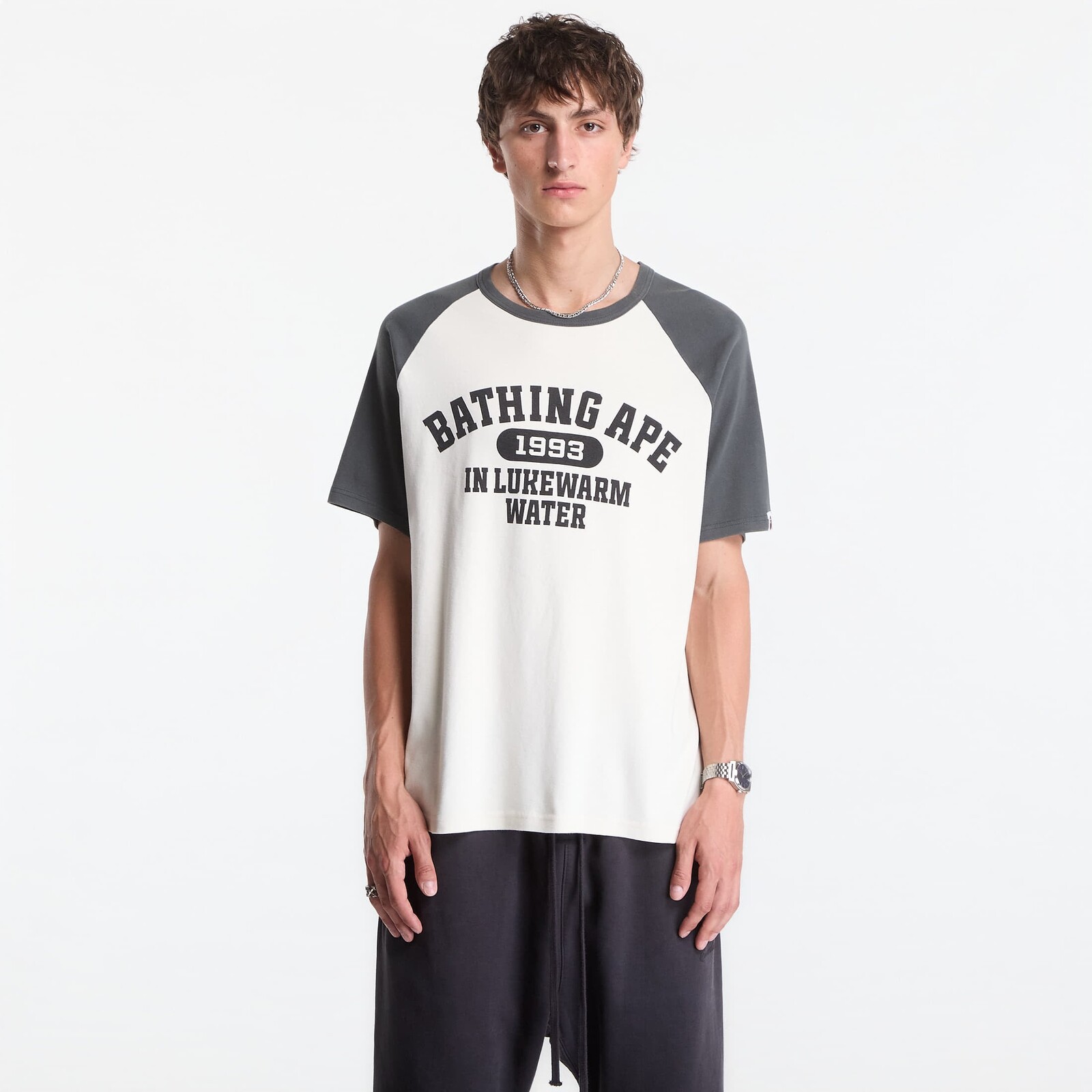 Tričko A Bathing Ape Bathing Ape Raglan Tee UNISEX Charcoal XXL