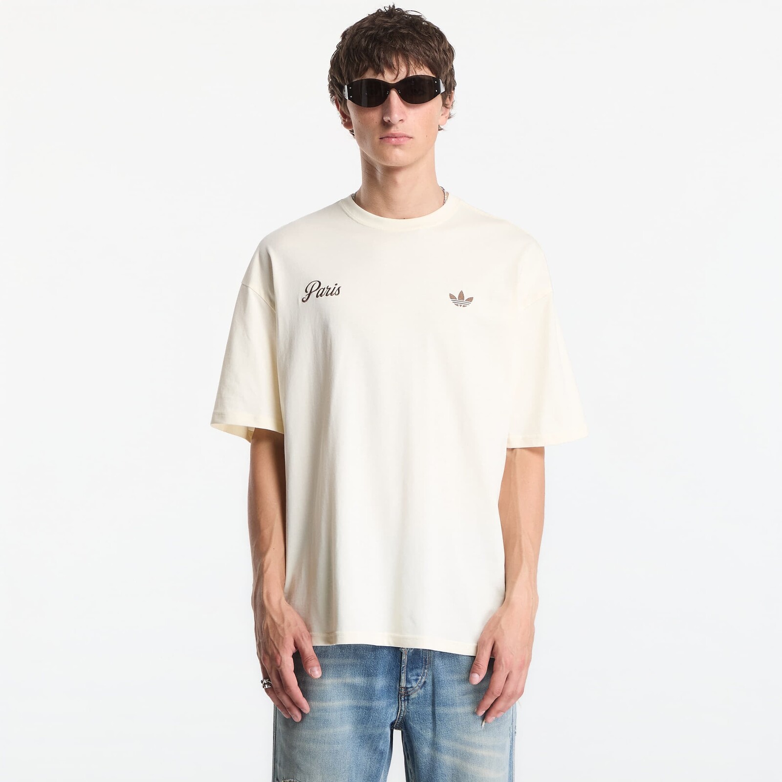 Tričko adidas Paris GFX Tee Cream White S