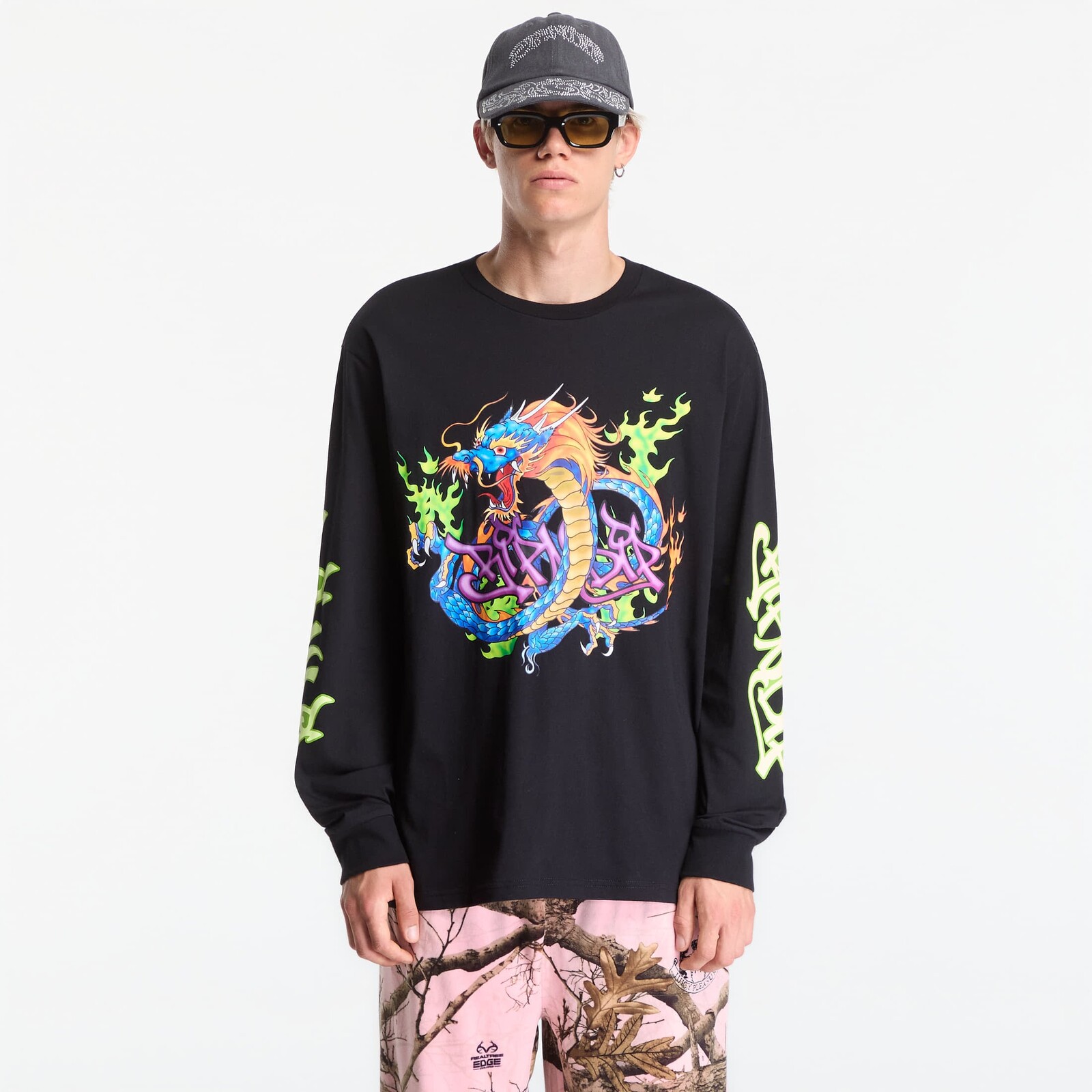 Tričko RIPNDIP Dragonology LS Black XXL