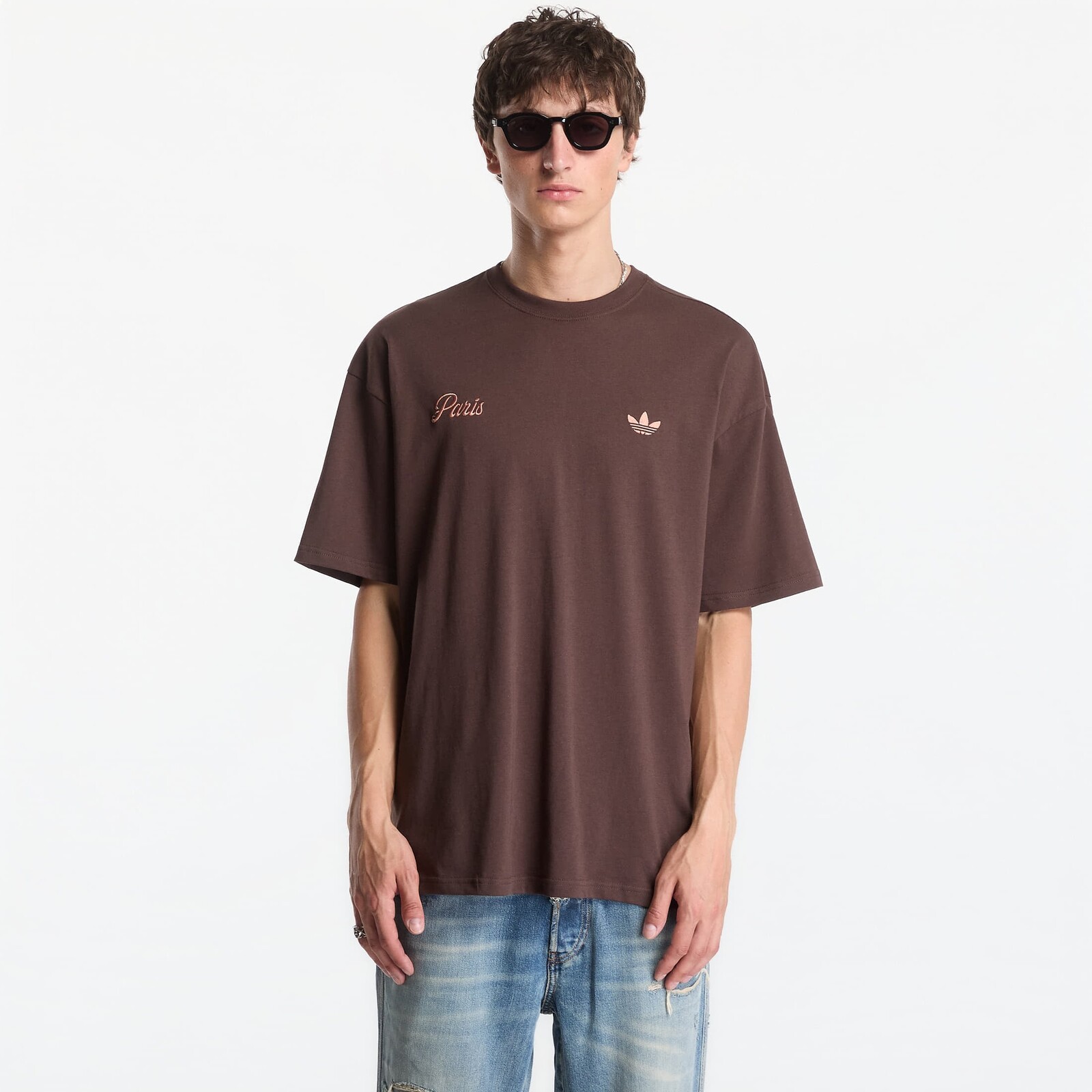 Tričko adidas Paris GFX Tee Brown L