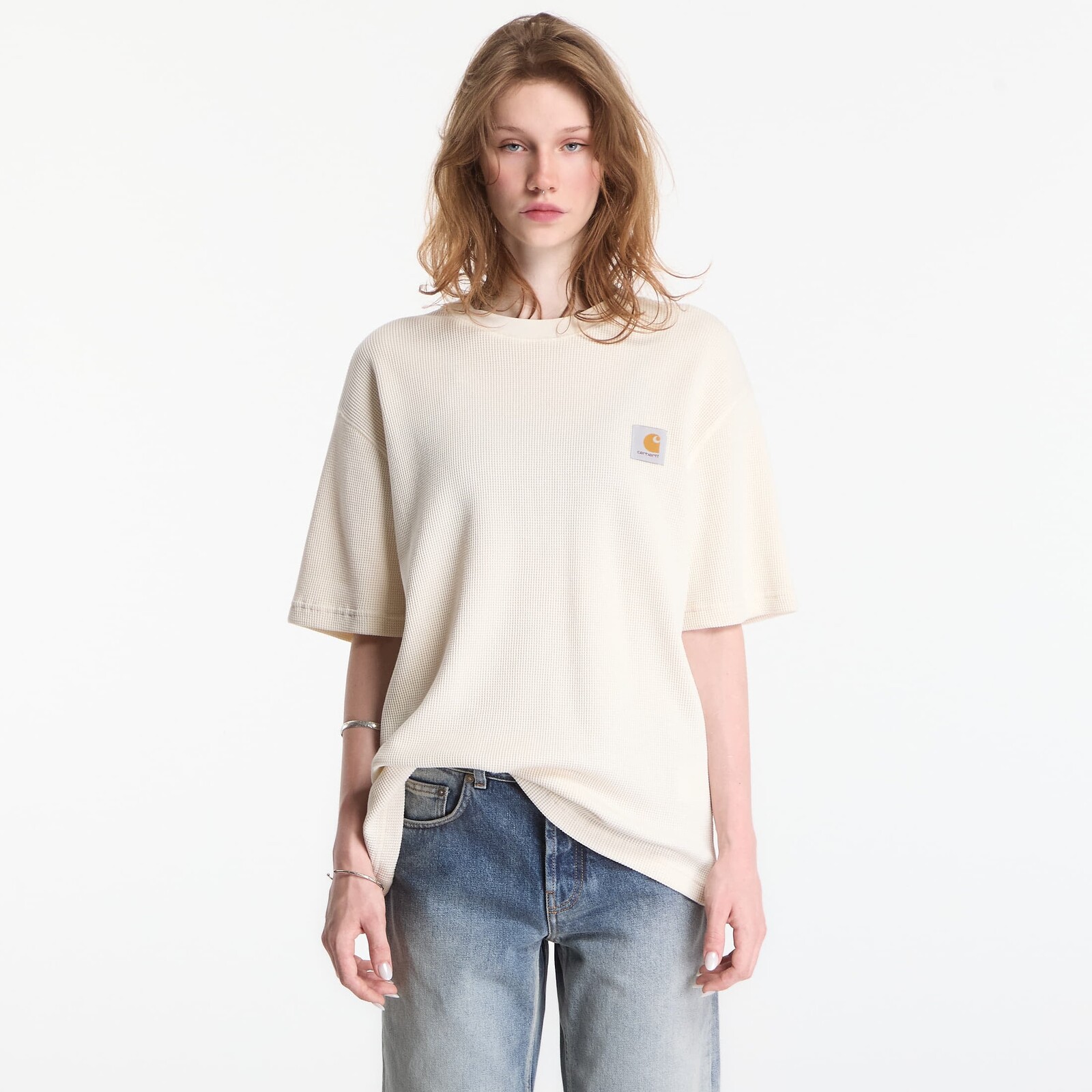 Tričko Carhartt WIP S/S Nelson Waffle T-Shirt UNISEX Natural S