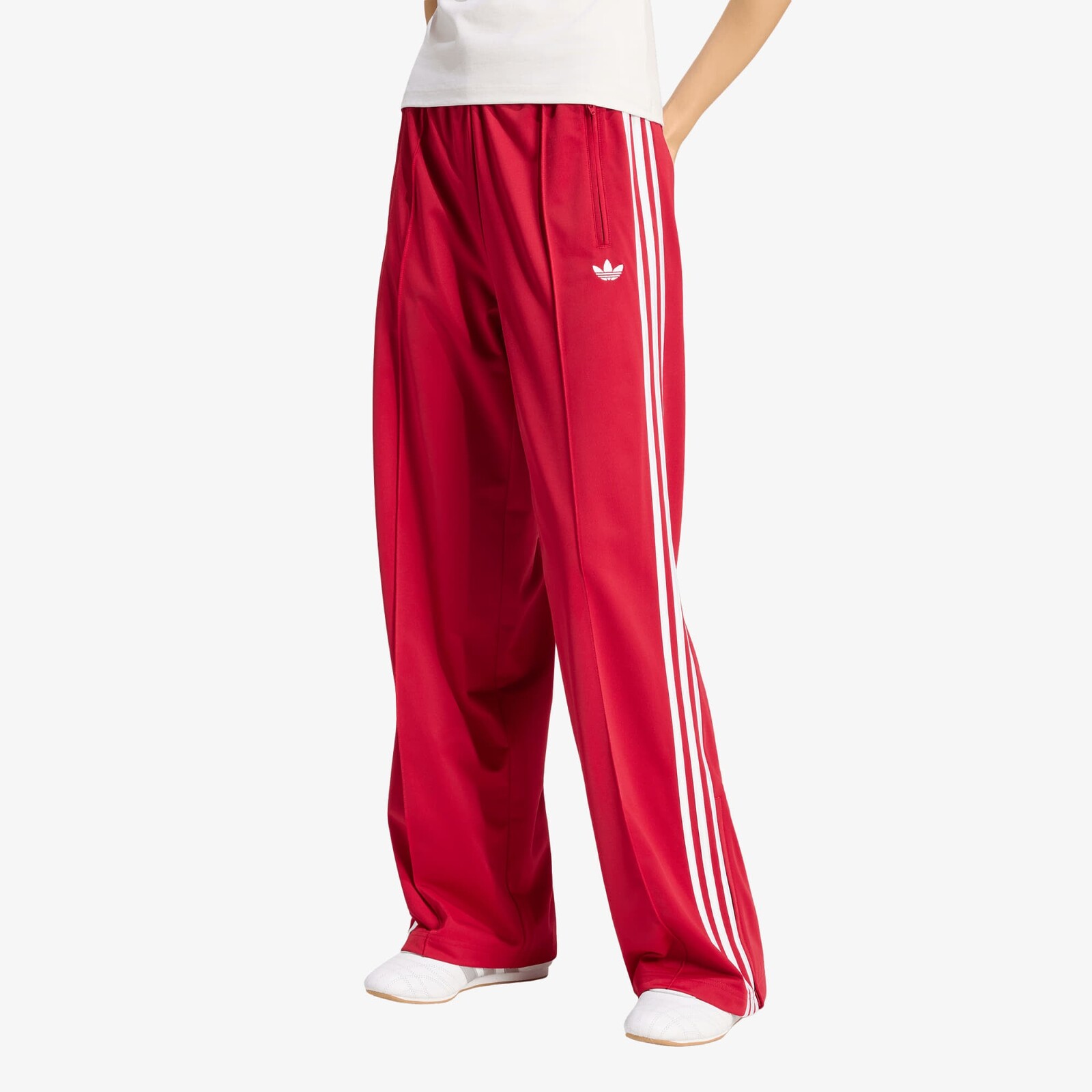 Kalhoty adidas Firebird Loose Track Tracksuit Bottoms Team Victory Red/ White M