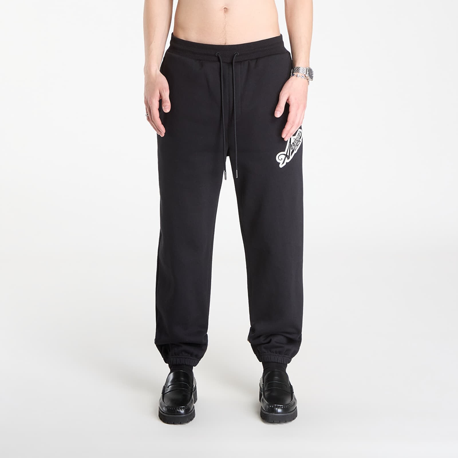 Tepláky Avirex Script Jogger Black M