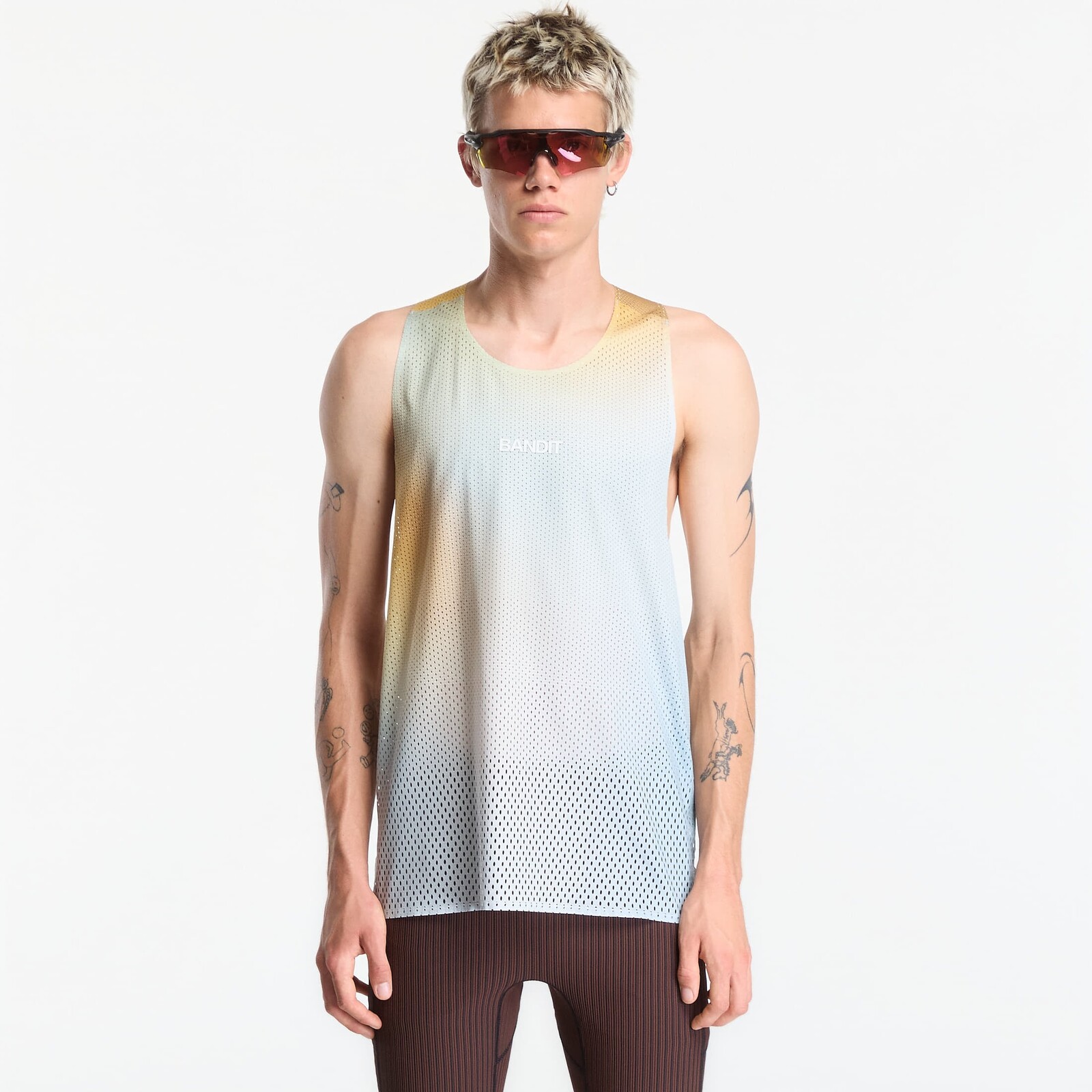 BANDIT Shredder™ Race Singlet with Flopack™ Lagoon Multi S