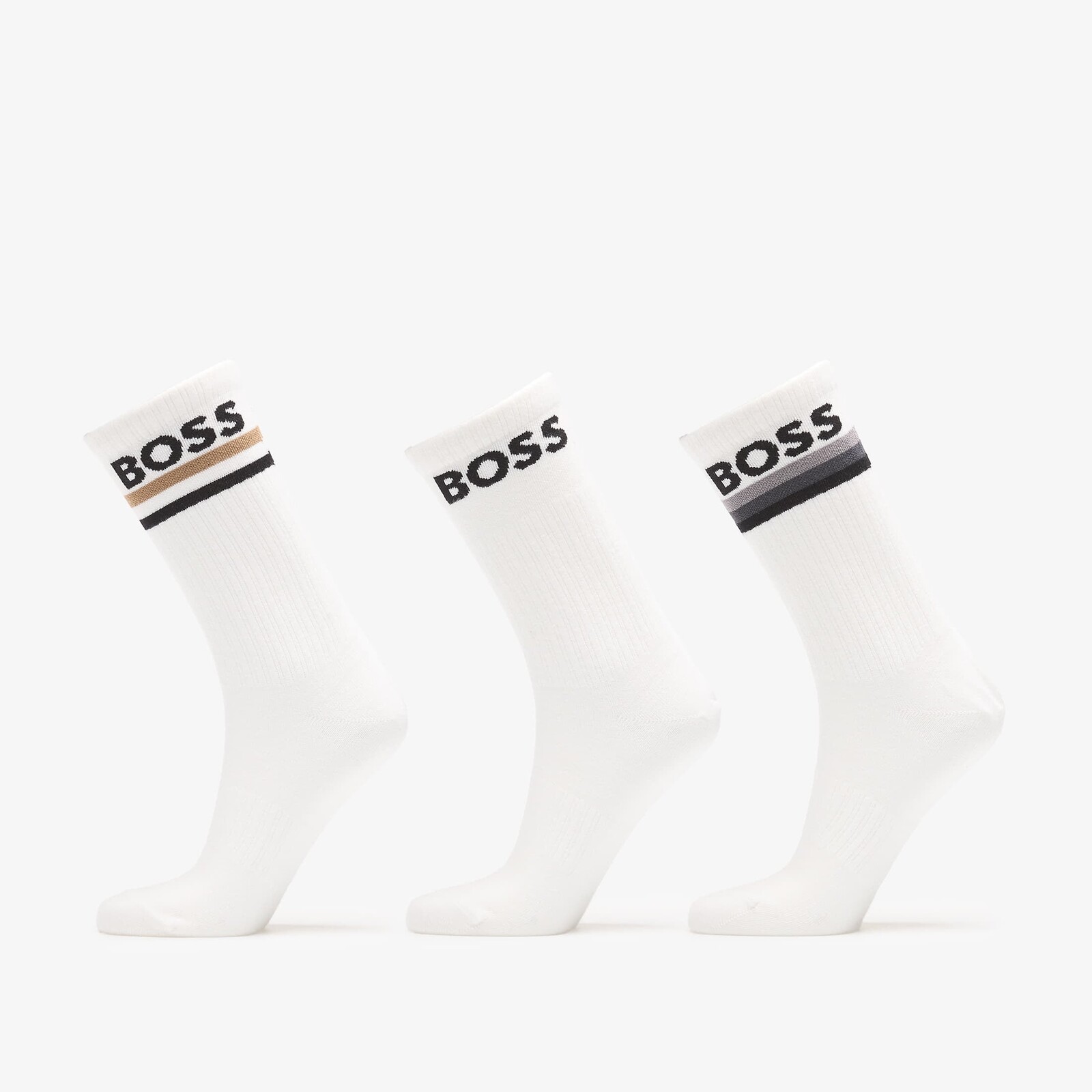 Ponožky Hugo Boss 3-Pack QS Piquet Stripe Multicolor 43-46