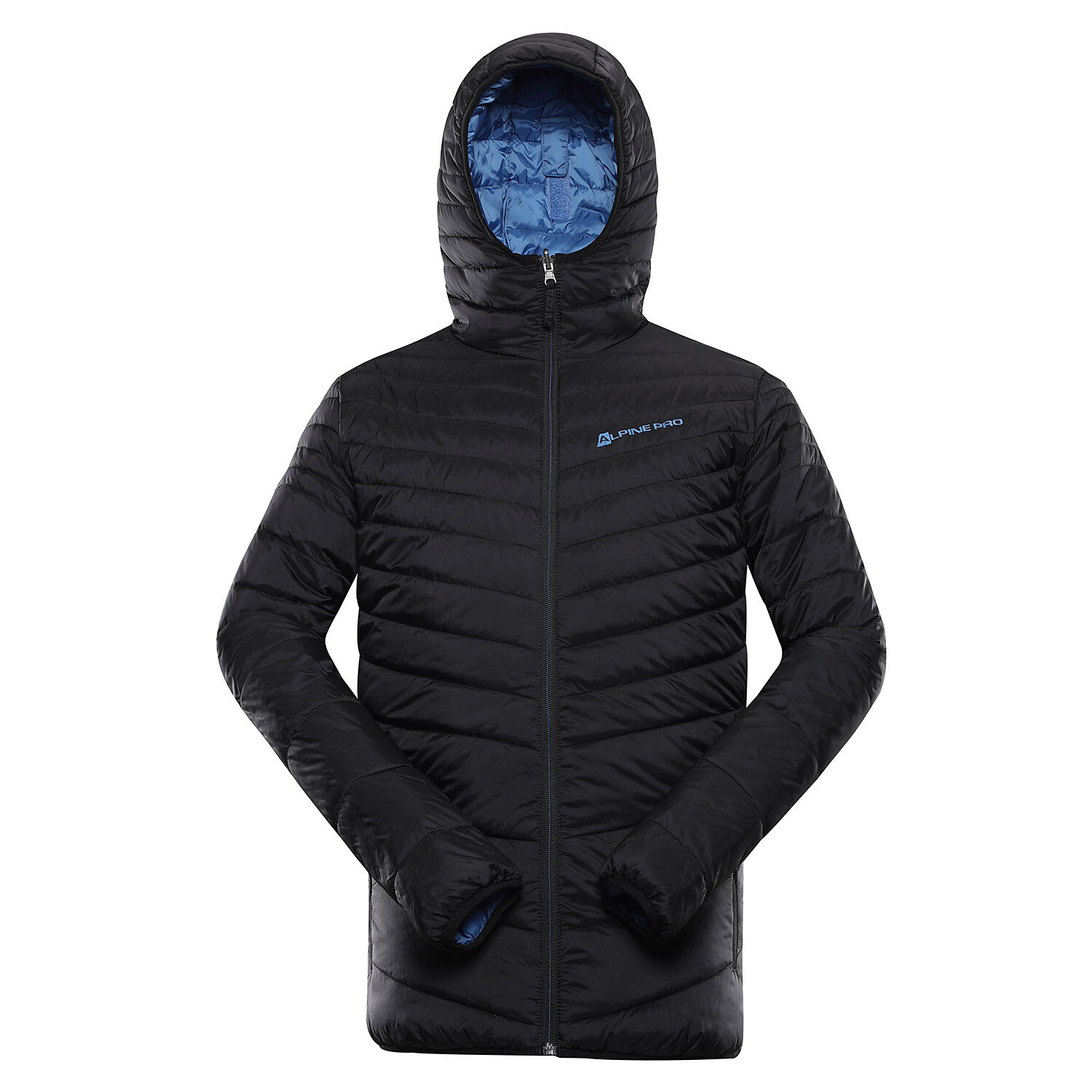 Alpine Pro Čierna pánska outdoorová obojstranná bunda ALPINE PRE Erom