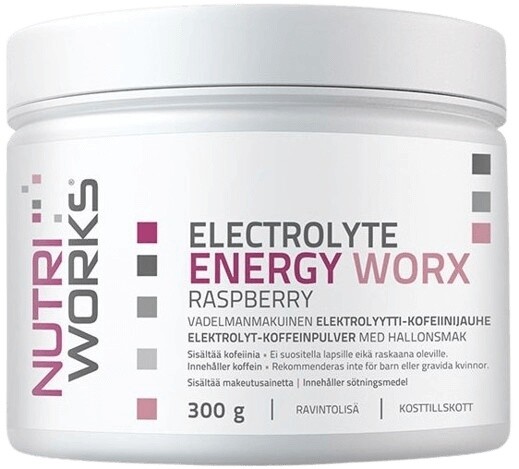 Nutriworks electrolyte energy worx 300 g - malina