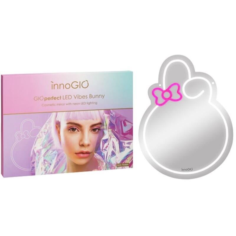 innoGIO Vibes Bunny GIO-759BN kozmetické zrkadielko s LED podsvietením 30 cm x 40cm x 1cm 1 ks