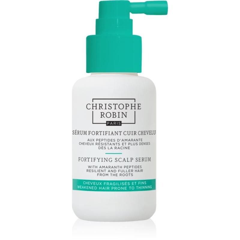 Christophe Robin Fortifying Scalp Serum with Amaranth Peptides posilujúce sérum na vlasy a vlasovú pokožku 50 ml