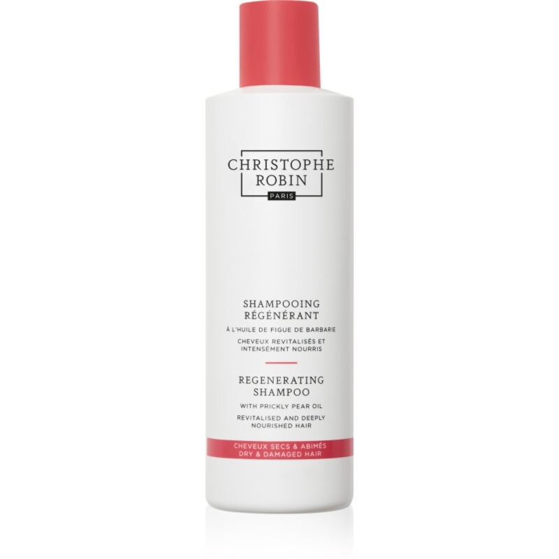 Christophe Robin Regenerating Shampoo with Prickly Pear Oil hĺbkovo regeneračný šampón pre poškodené, chemicky ošetrené vlasy 250 ml