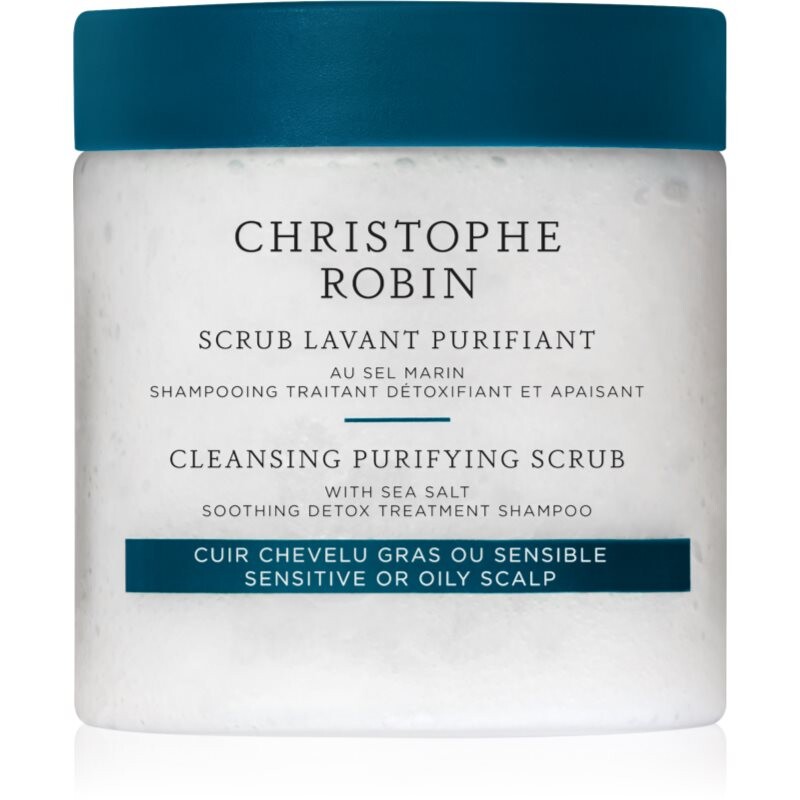 Christophe Robin Purifying Scrub With Sea Salt hĺbkovo čistiaci peeling s morskou soľou 250 ml