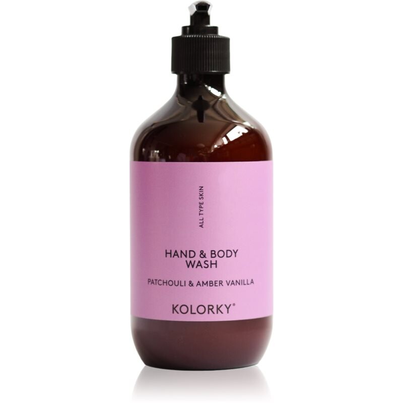 Kolorky Hand & Body Wash umývací gél na ruky a telo Patchouli &Amber Vanilla 490 ml