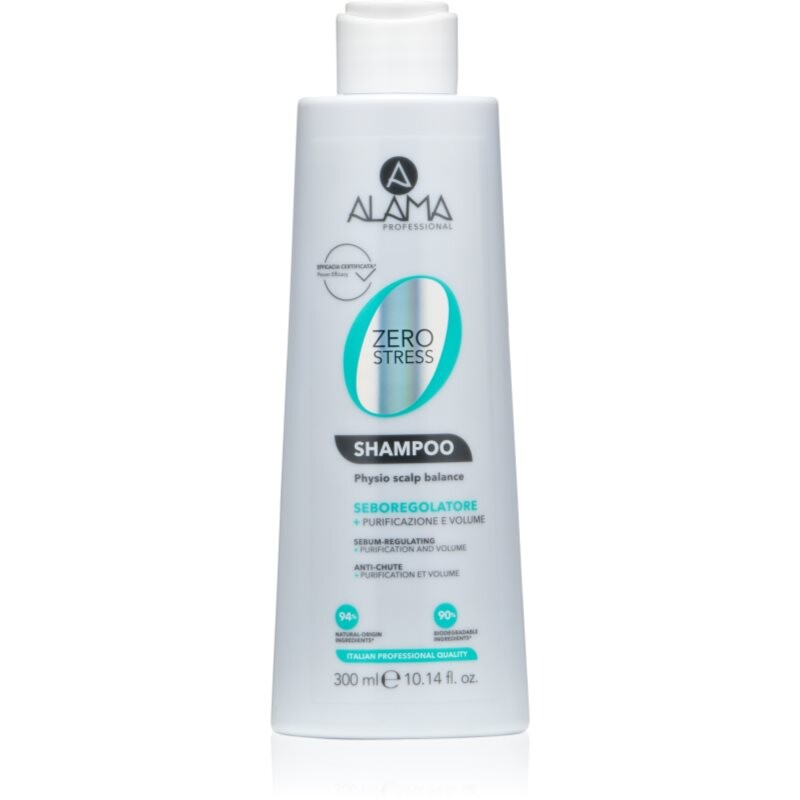 Alama Professional Zero Stress Sebum Regulating Shampoo šampón pre mastnú pokožku hlavy 300 ml