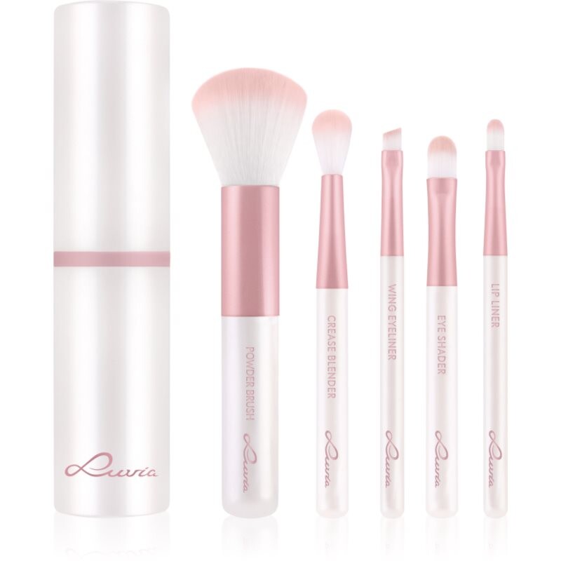 Luvia Cosmetics Travel Set sada štetcov s puzdrom na cesty Candy