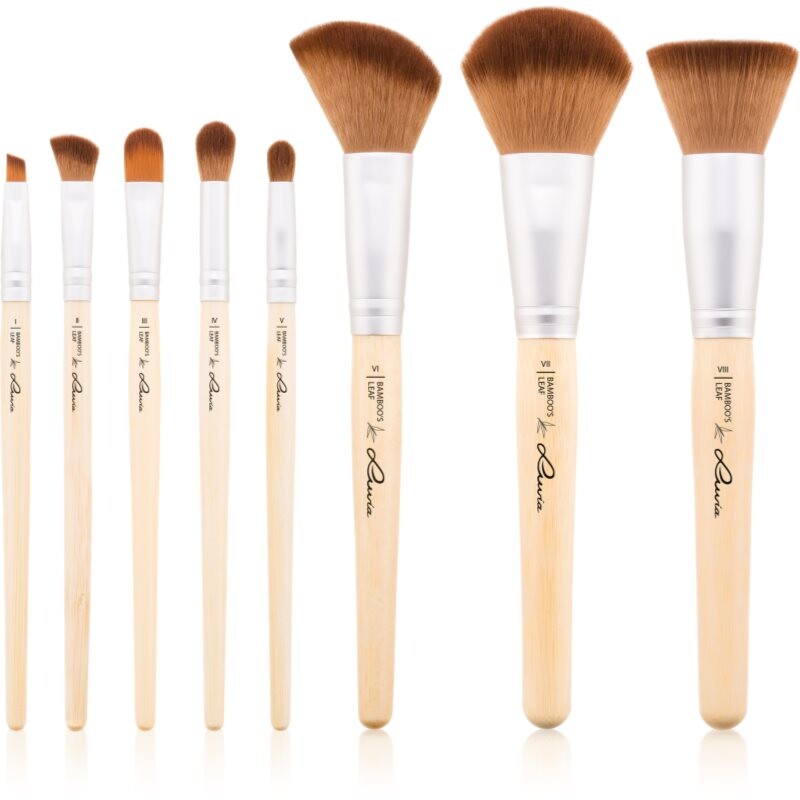 Luvia Cosmetics Bamboo’s Leaf Brush Set sada štetcov s puzdrom