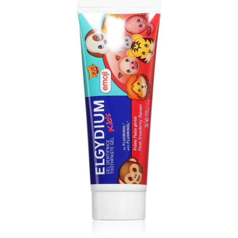 Elgydium Emoji Kids zubná pasta pre deti 2-6y Strawberry 50 ml