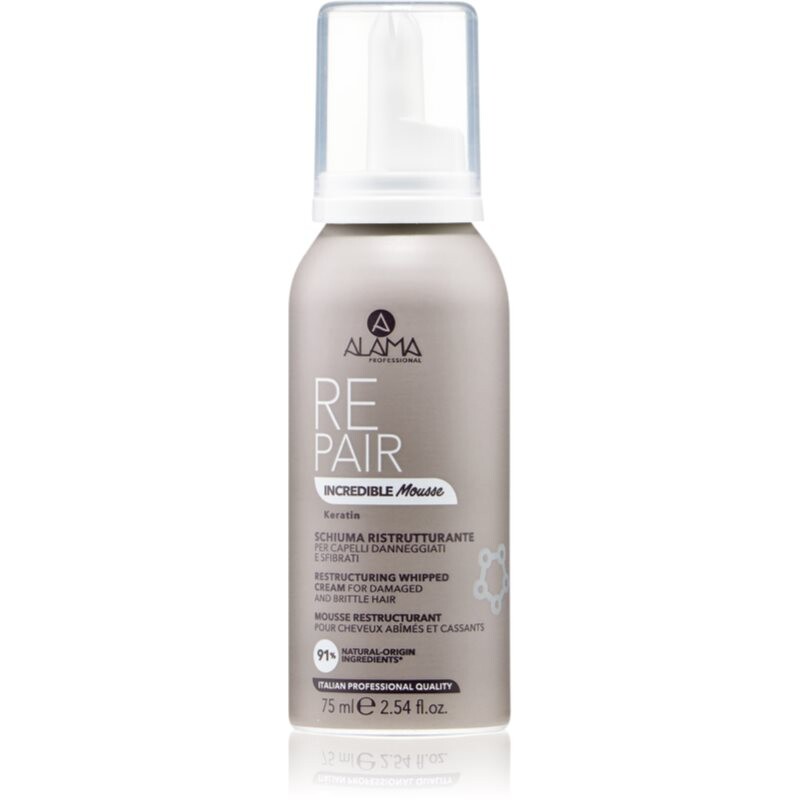 Alama Professional Repair Incredible Mousse pena pre ošetrenie poškodených vlasov 75 ml