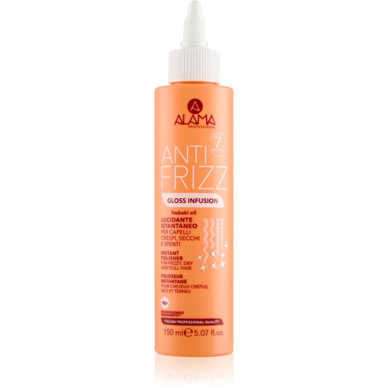 Alama Professional Anti Frizz Gloss Infusion bezoplachové sérum na lesk a hebkosť vlasov 150 ml