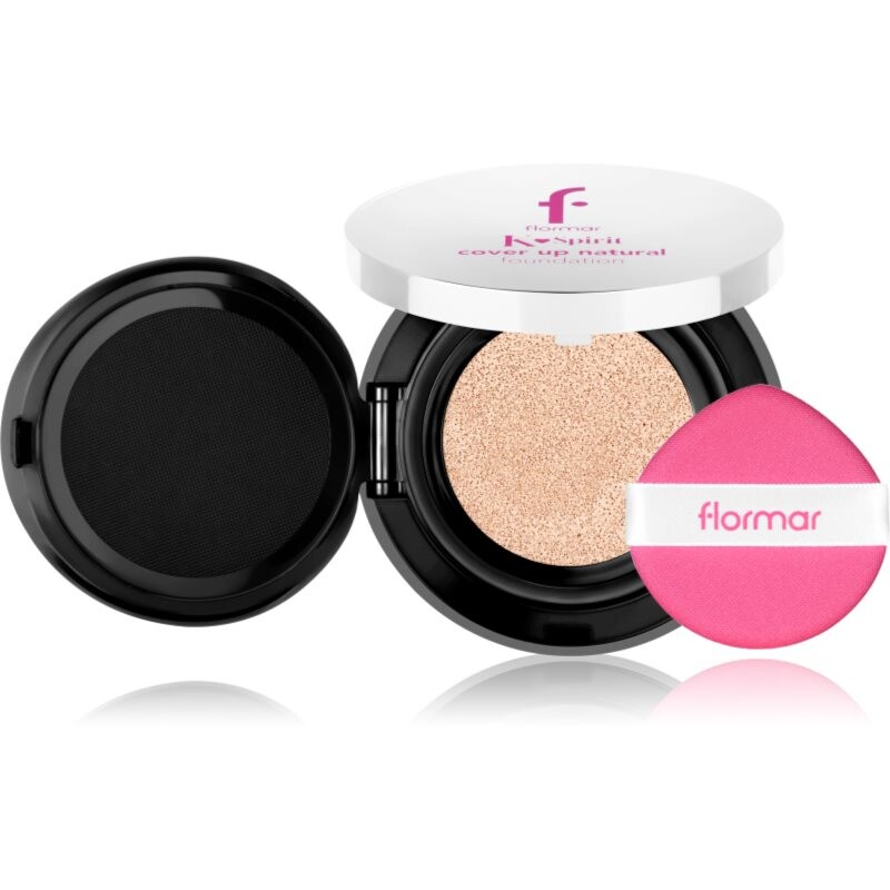 flormar K-Spirit Cover Up Natural Cushion Foundation dlhotrvajúci kompaktný make-up odtieň 001 - Fair 80 g