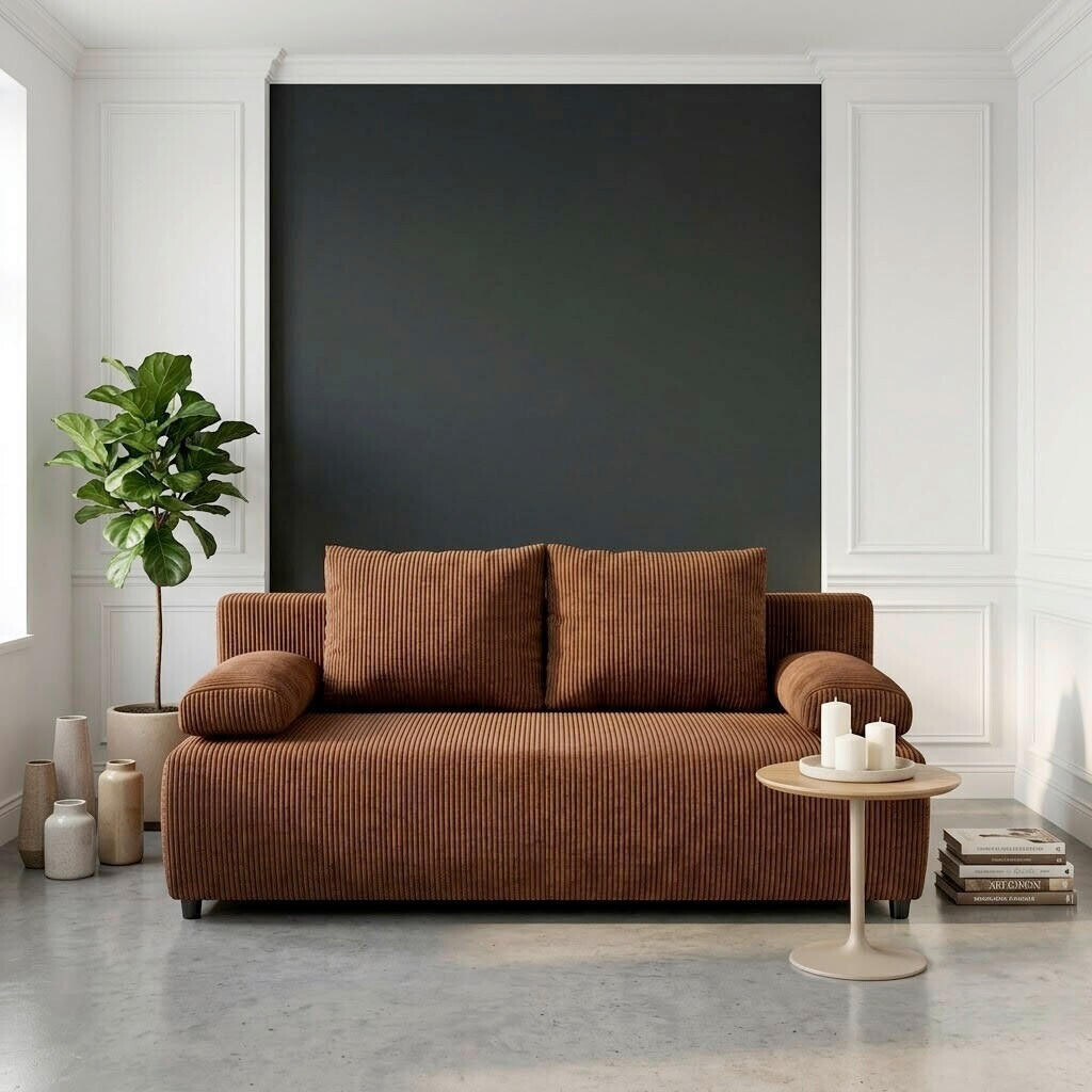 P & B ROZKLADACIA POHOVKA, textil, svetločervená