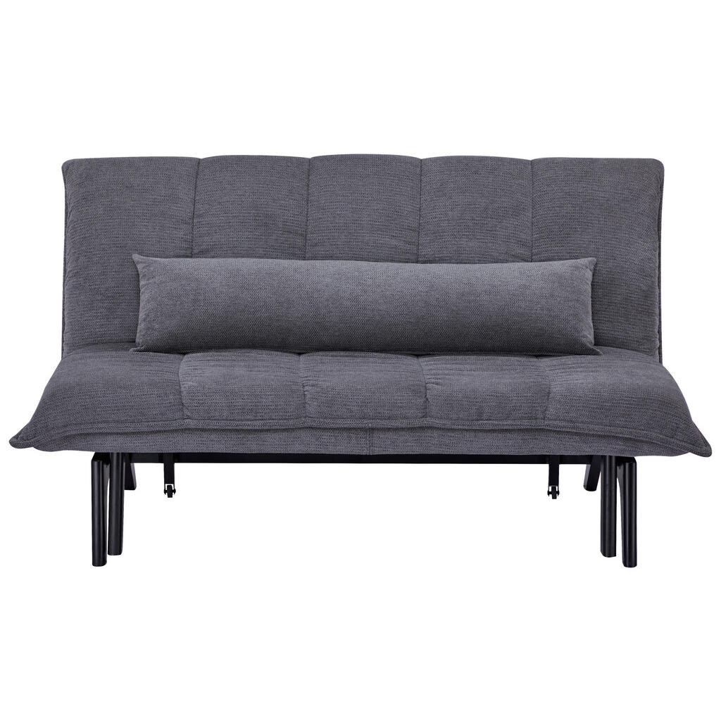 Stylife ROZKLADACIA POHOVKA, drevo, kov, textil, sivá