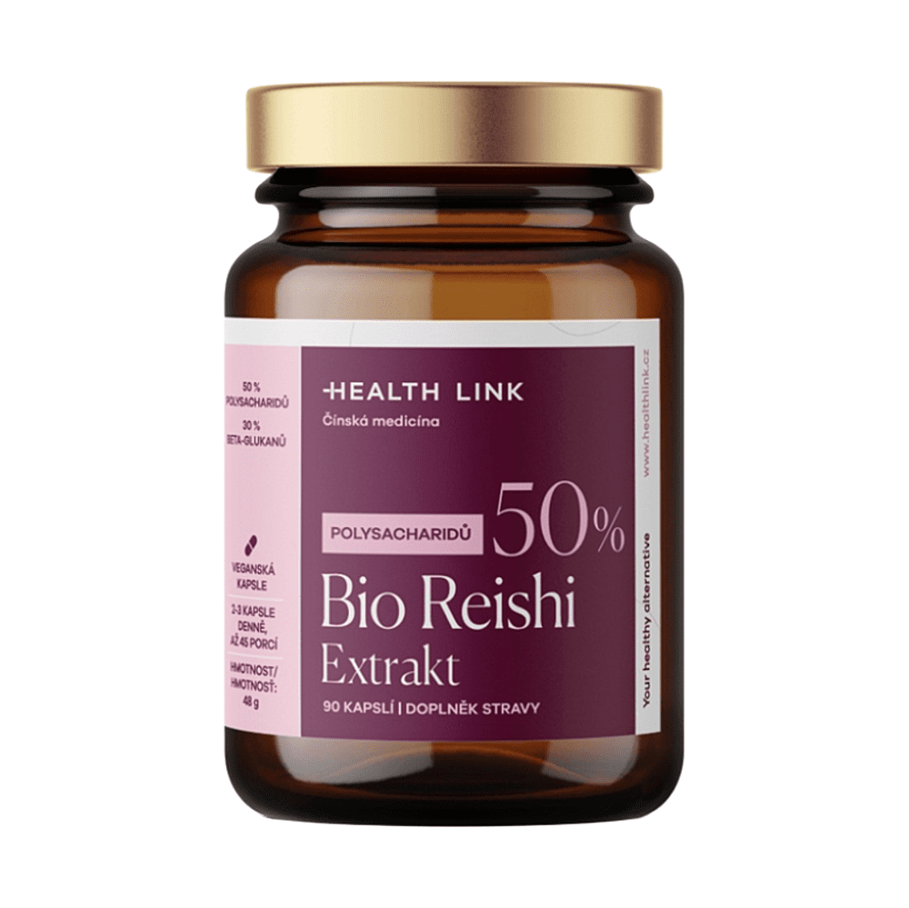 HEALTH LINK Reishi extrakt BIO 90 kapsúl
