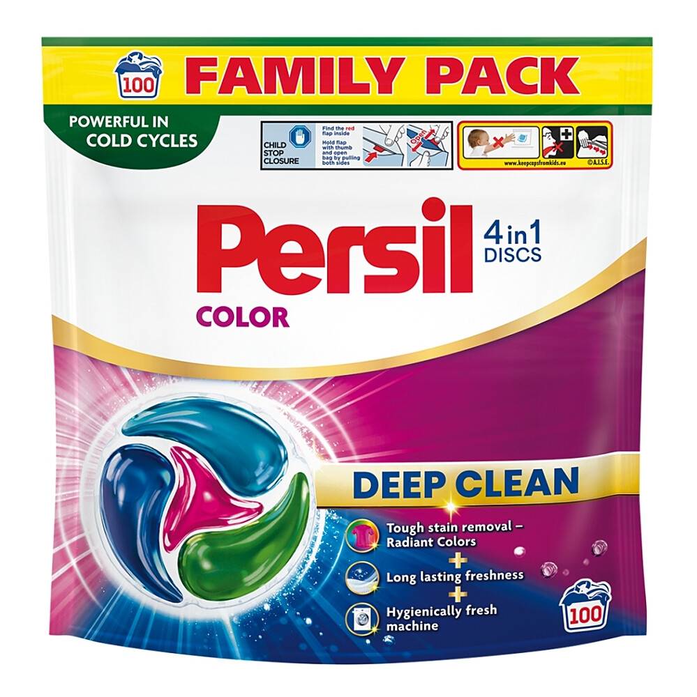 PERSIL Pracie kapsule Deep Clean 4in1 Discs Color Family 100 praní